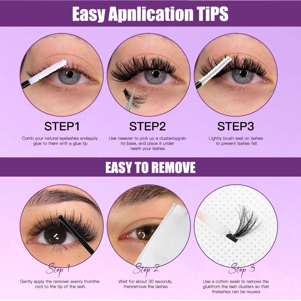 Eyelash Extension Look - Bulu Mata Palsu dengan Tampilan Alami,