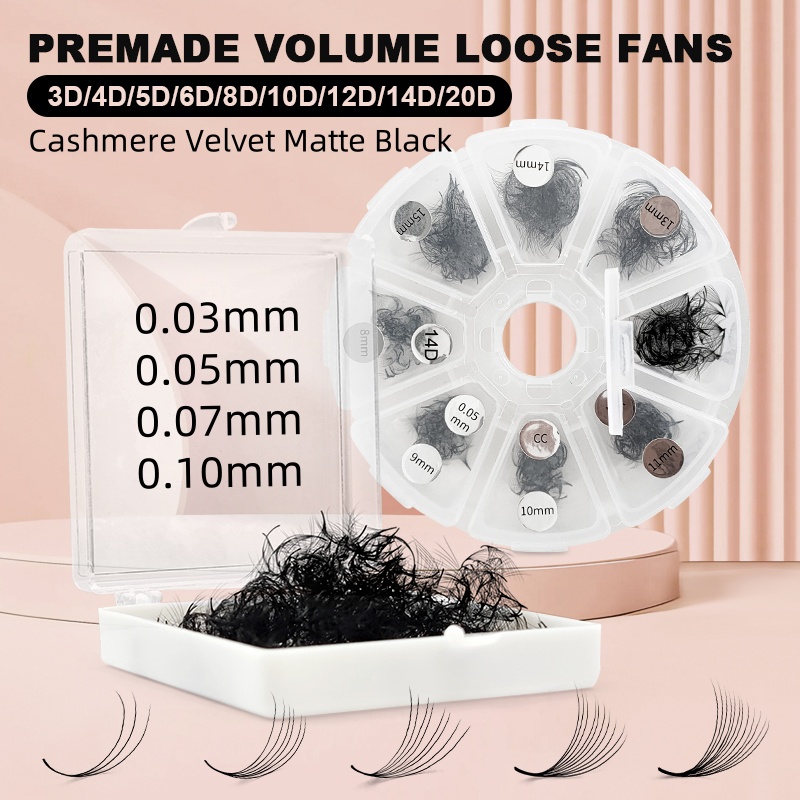 500 Bulu Mata Longgar Premade  - Eyelash Extension For Asian Eyes ulasan dan harga